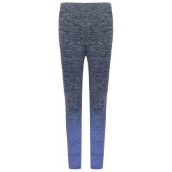 Legginsy Bezszwowe Damskie Fade. Niebieskie legginsy TOMBO, bez wzorów, sportowe. Za 114.99 zł.