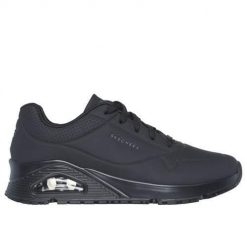 Buty do chodzenia damskie Skechers 108021ECBLK. Czarne buty sportowe lifestyle Skechers, bez wzorów, z materiału, sportowe, bez zapięcia. Za 539.00 zł.