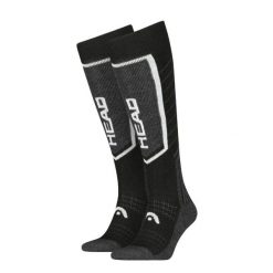 Skarpety HEAD Ski Comfort Kneehigh 2 PARY Black 43-46. Czarne skarpetki Head, bez wzorów, z materiału. Za 69.00 zł.