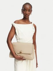 Tory Burch Torebka Charlie 180727 Beżowy. Brązowe torebki klasyczne Tory Burch, bez wzorów, ze skóry, bez dodatków. Za 3,029.00 zł.