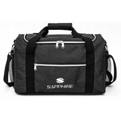 Torba sportowa Sapphire ST-130. Czarne torby sportowe SAPPHIRE, bez wzorów. W wyprzedaży za 49.00 zł.
