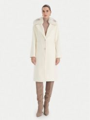 Guess Płaszcz wełniany W5BL19 W2642 Écru Regular Fit. Płaszcze Guess, na zimę, s, z aplikacjami, z syntetyku, bez kaptura. Za 959.99 zł.