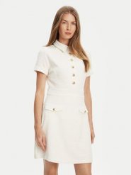 Guess Sukienka dzianinowa W5YK18 KCXO2 Écru Regular Fit. Sukienki Guess, xxl, z aplikacjami, z dzianiny, bez kołnierzyka, bez ramiączek. Za 619.99 zł.