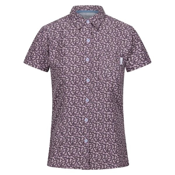 Koszula damska Regatta Mindano VIII. Fioletowe koszule Regatta, bez wzorów, sportowe, bez kołnierzyka, bez ramiączek. Za 172.50 zł.