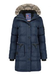 Canadian Peak Parka "Axelus" w kolorze granatowym rozmiar: XXL. Niebieskie płaszcze Canadian Peak, xxl, bez wzorów, bez kaptura. Za 269.18 zł.