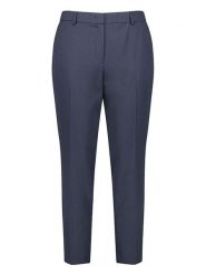 SAMOON Spodnie chino w kolorze granatowym rozmiar: 46. Niebieskie chinosy Samoon, bez wzorów, z podwyższonym stanem. Za 118.56 zł.