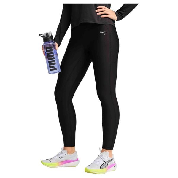 Puma W Run Velocity Fl Legginsy Obcisłe Damskie. Czarne legginsy Puma, bez wzorów, sportowe. Za 169.99 zł.