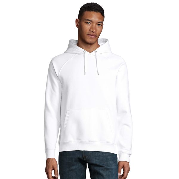 Bluza Z Kapturem Dla Dorosłych Unisex Stellar. Białe bluzy SOL'S, s, bez wzorów, z kapturem, trekkingowe. Za 157.99 zł.