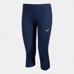 Legginsy do biegania damskie Joma Record III 3/4. Niebieskie legginsy Joma, bez wzorów, sportowe. Za 269.50 zł.