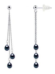 Pearline Srebrne kolczyki-wkrętki z perłami rozmiar: onesize. Niebieskie kolczyki Pearline, z perłą, srebrne. Za 260.99 zł.