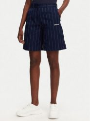 Adidas Bermudy Pinstripe JC7683 Granatowy Loose Fit. Niebieskie szorty adidas, bez wzorów, z bawełny. Za 249.99 zł.