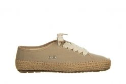 Espadryle Emu Agonis Organic Almond 119188, Brązowy, Materiał - 37. Brązowe espadryle EMU, bez wzorów, z bawełny, klasyczne, bez obcasa. W wyprzedaży za 224.10 zł.