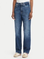 Tommy Jeans Jeansy Layla High Rise DW0DW23157 Niebieski Straight Leg. Niebieskie jeansy Tommy Jeans, bez wzorów, z bawełny. Za 409.99 zł.
