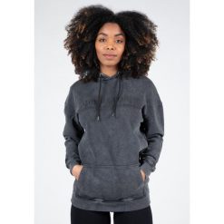 Crowley WoMęskie Oversize bluza z kapturem - Washed Szary. Szare bluzy GORILLA WEAR, m, bez wzorów, bez ramiączek, z kapturem. Za 299.00 zł.