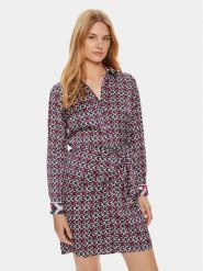 Guess Sukienka koszulowa Alya W4YK35 WF1T2 Kolorowy Regular Fit. Sukienki Guess, xs, z aplikacjami, z syntetyku, bez kołnierzyka, bez ramiączek, koszulowe. Za 349.99 zł.