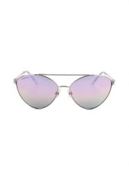 Swarovski Damskie okulary przeciwsłoneczne w kolorze srebrno-jasnoszarym rozmiar: 58. Szare okulary przeciwsłoneczne Swarovski, bez wzorów, z tworzywa sztucznego, metalowe. Za 244.95 zł.