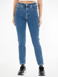 CALVIN KLEIN JEANS Dżinsy - Skinny fit - w kolorze niebieskim rozmiar: W33/L34. Niebieskie jeansy Calvin Klein Jeans, l, z aplikacjami, z jeansu, klasyczne, z podwyższonym stanem. Za 279.78 zł.