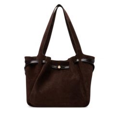 Torebka Tory Burch. Brązowe shopper bag Tory Burch, bez wzorów, bez dodatków. Za 3,064.00 zł.