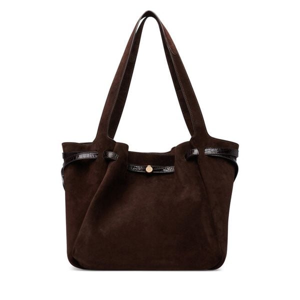 Torebka Tory Burch. Brązowe shopper bag Tory Burch, bez wzorów, bez dodatków. Za 3,064.00 zł.