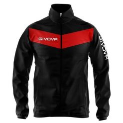 Wodoodporna kurtka z siatką Givova. Czarne kurtki Givova, xl, bez wzorów, z nylonu, sportowe, bez kaptura. Za 64.99 zł.