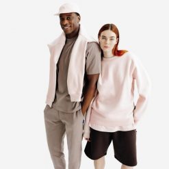 Bluza okrągły dekolt unisex Elementals. Czerwone bluzy Decathlon, xl, bez wzorów, z bawełny, bez ramiączek, bez kaptura. Za 149.99 zł.