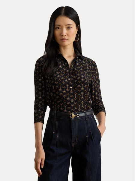 LAUREN RALPH LAUREN Koszula 200P03717001 Granatowy Regular Fit. Niebieskie koszule Lauren Ralph Lauren, xs, bez wzorów, z syntetyku, bez kołnierzyka, bez ramiączek. Za 689.99 zł.