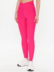 DKNY Sport Legginsy DP2P3052 Różowy Classic Fit. Czerwone legginsy DKNY Sport, bez wzorów, z syntetyku, sportowe. Za 199.99 zł.