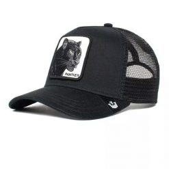 Czapka z daszkiem Goorin Bros. The Panther Trucker - 101-0381-BLK. Czarne czapki z daszkiem Goorin Bros, bez wzorów, sportowe. Za 157.00 zł.