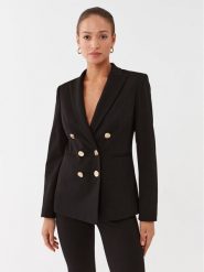 Pinko Marynarka 100256 A15O Czarny Regular Fit. Czarne marynarki i żakiety Pinko, bez wzorów, z wiskozy, bez ramiączek. Za 1,409.00 zł.