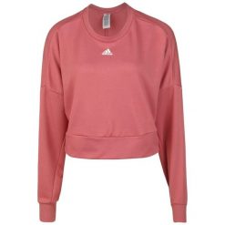 Bluza damska o luźnym kroju adidas Aeroready Studio. Czerwone bluzy bez kaptura adidas, xs, bez wzorów, bez kaptura, na fitness i siłownię. W wyprzedaży za 230.15 zł.