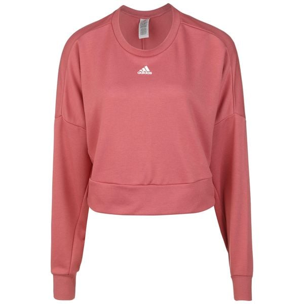Bluza damska o luźnym kroju adidas Aeroready Studio. Czerwone bluzy adidas, xs, bez wzorów, sportowe, bez ramiączek, bez kaptura. W wyprzedaży za 229.80 zł.
