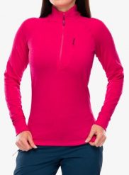 Bluza z zamkiem 1/2 damska Rab Nexus Pull On. Czerwone bluzy RAB, s, bez wzorów, z materiału, bez ramiączek, bez kaptura. Za 324.49 zł.