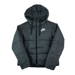 Second life - Kurtka puchowa w kolorze czarnym dla kobiet - Stan dobry. Czarne kurtki Nike, bez wzorów, z puchu, bez kaptura. Za 169.16 zł.