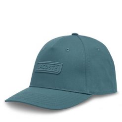 Czapka z daszkiem Lacoste. Niebieskie czapki z daszkiem Lacoste, bez wzorów. Za 189.99 zł.