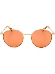 Moschino Damskie okulary przeciwsłoneczne w kolorze złoto-pomarańczowym rozmiar: 50. Pomarańczowe okulary przeciwsłoneczne MOSCHINO, bez wzorów, z tworzywa sztucznego, metalowe. Za 182.95 zł.