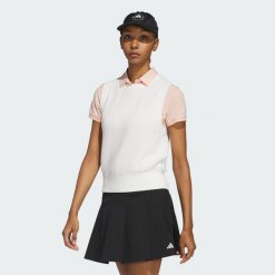 Bezrękawnik Ultimate365 Knit Tour. Białe kamizelki adidas, xl, bez wzorów, klasyczne, bez ramiączek, bez kaptura, na golfa. Za 499.00 zł.