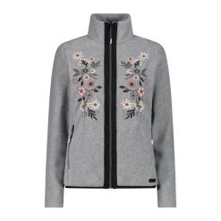 Polar z haftem damski CMP Arctic. Szare bluzy z polaru CMP, bez wzorów, z polaru. Za 480.55 zł.