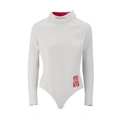 Bluza do szermierki dla praworęcznych 800N damska. Białe bluzy FENC'IT, xl, bez wzorów, z materiału, sportowe, bez ramiączek, bez kaptura. W wyprzedaży za 599.99 zł.