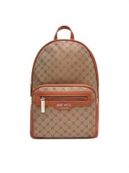 Nine West Plecak CEO-OLIVIA-I-B24334 Beżowy. Brązowe plecaki Nine West, bez wzorów, z materiału, bez dodatków. Za 249.99 zł.