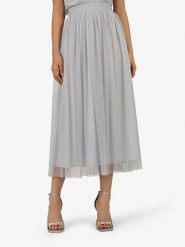 APART Spódnica w kolorze niebieskoszarym rozmiar: 42. Niebieskie spódnice Apart, bez wzorów, z tiulu, maxi. Za 143.99 zł.