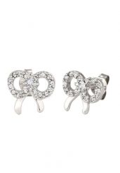 Elli Kolczyki sztyfty Kobiety Wstążka Szklane kryształy Xirius Szlif Białe 925 Sterling Silver Pozłacane 1 ct Damski. Białe kolczyki Elli, pozłacane. Za 248.99 zł.