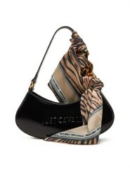 Just Cavalli Torebka Chain Foulard 78RA4BH4 ZSB86 Czarny. Czarne torebki klasyczne Just Cavalli, bez wzorów, ze skóry, bez dodatków. Za 429.99 zł.