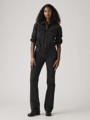 Levi's Dżinsy - Bootcut fit - w kolorze czarnym rozmiar: W25/L30. Czarne jeansy Levi's, l, z aplikacjami, klasyczne. Za 157.73 zł.