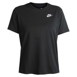 Koszulka sportowa damska Nike Nsw Tee Club. Czarne t-shirty sportowe Nike, xs, bez wzorów, z bawełny, bez ramiączek, do biegania. Za 183.00 zł.