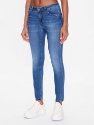 Mustang Jeansy Shelby 1013581 Niebieski Skinny Fit. Niebieskie jeansy Mustang, bez wzorów, z bawełny. Za 274.99 zł.
