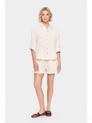 SAINT TROPEZ Koszula w kolorze kremowym rozmiar: L. Brązowe koszule Saint Tropez, l, bez wzorów, z bawełny, bez kołnierzyka, bez ramiączek. Za 94.95 zł.
