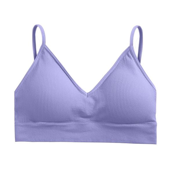 Braletka prążkowana elastyczna na co dzień Fatlinda. Czerwone biustonosze Intica, bez wzorów, prążkowane. Za 59.00 zł.