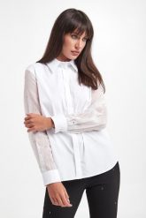 Koszula damska popelinowa PESERICO. Koszule Peserico, bez wzorów, bez kołnierzyka, bez ramiączek. Za 1,839.00 zł.