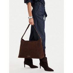 Torebka Badura. Brązowe torebki klasyczne Badura, bez wzorów, klasyczne, bez dodatków. Za 426.99 zł.