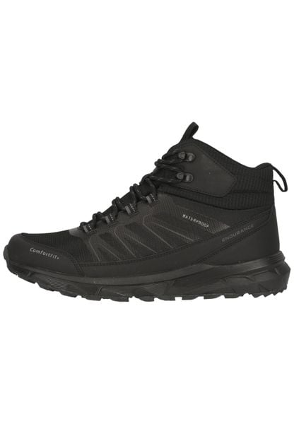 Wodoodporne buty trekkingowe Endurance Ferill. Czarne buty trekkingowe Endurance, z materiału, bez zapięcia. Za 398.60 zł.